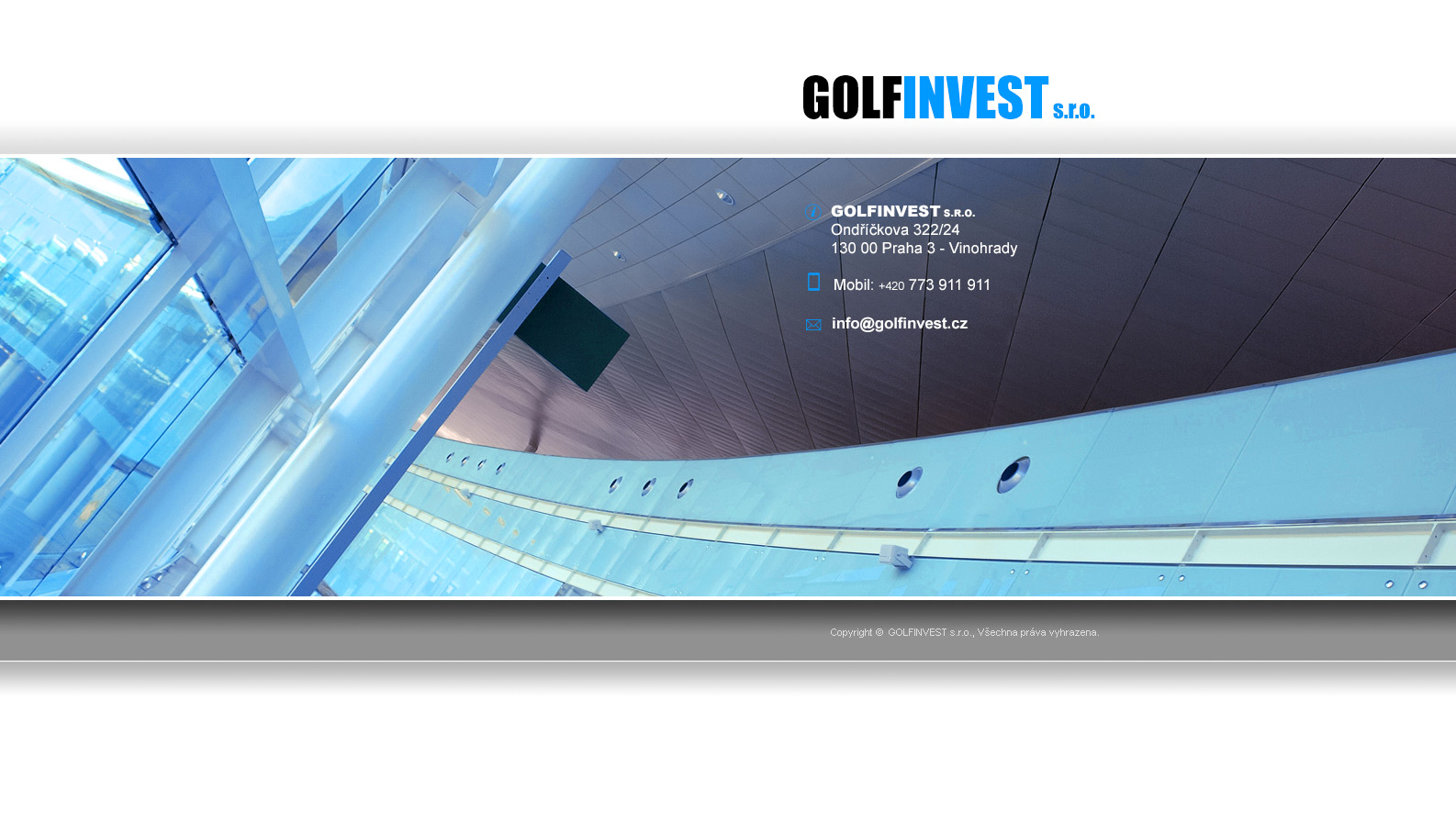 GolfInvest s.r.o., Ondříčkova 322/24, Praha 3, 773 911 911